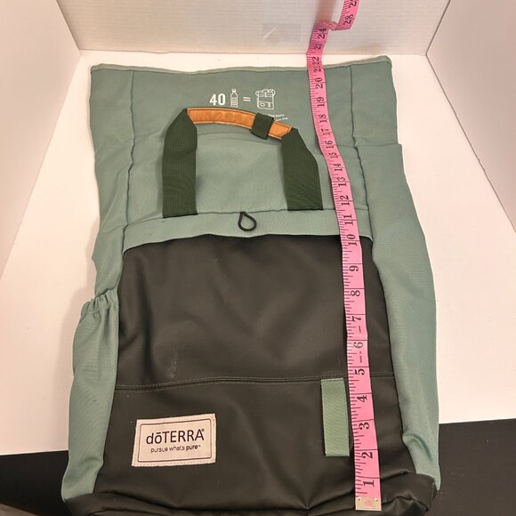 doTERRA Sustainable Backpack | Recycled PET Bottle Material | Green & Black - Picture 2 of 9